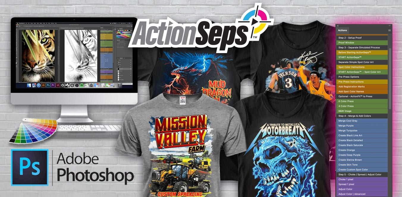 Simulated Process Screen Print Action & Course - ActionSeps™