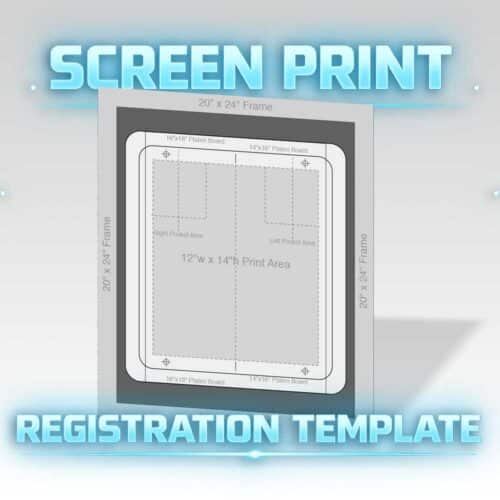 Screen Print Registration Temple Pre-Press Multi-Color Screen Registration