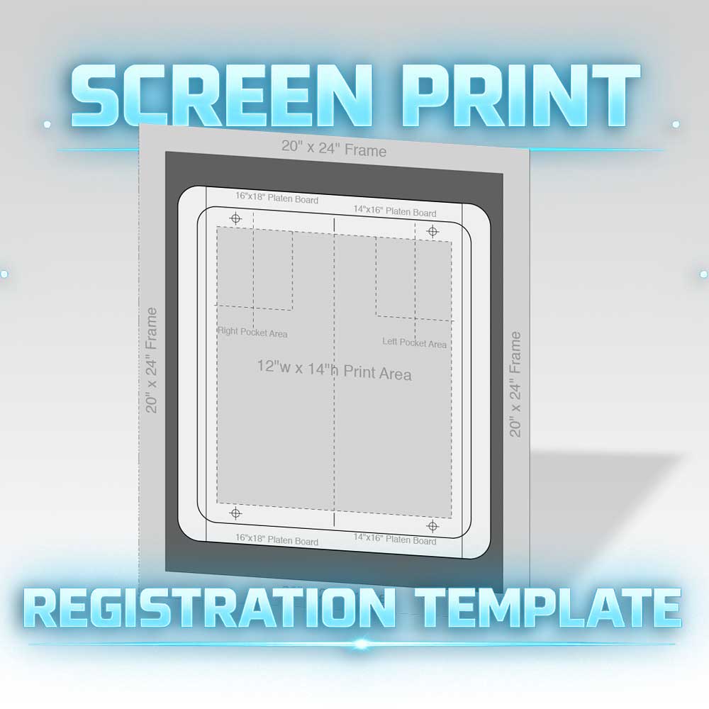 Screen Print Registration Temple Pre-Press Multi-Color Screen Registration