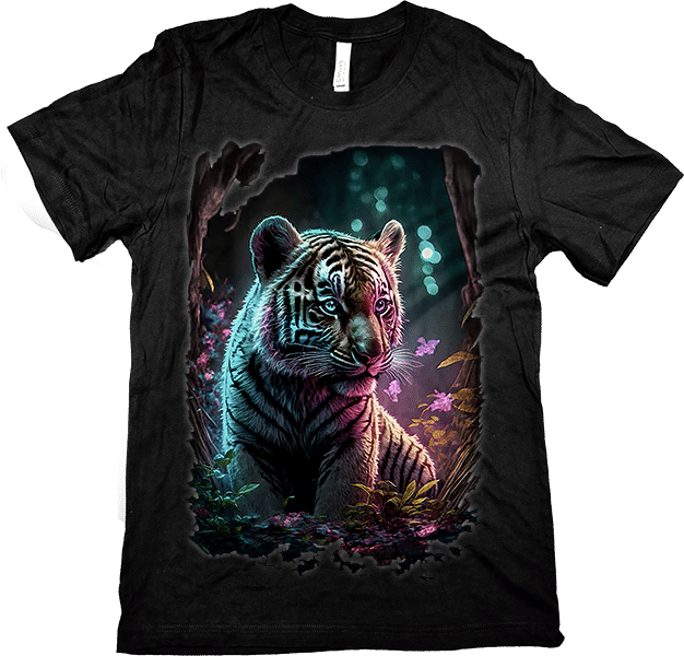 ActionSeps DTX DTF DTG Separation Software Black Shirt Mockup White Haze Border