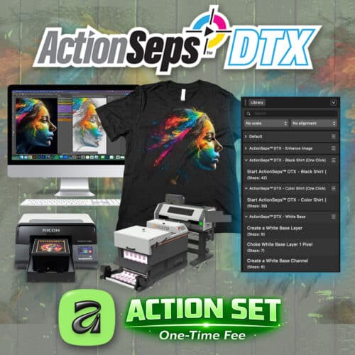 ActionSeps DTX Affinity by Canva Action Set for DTF and DTG Separations