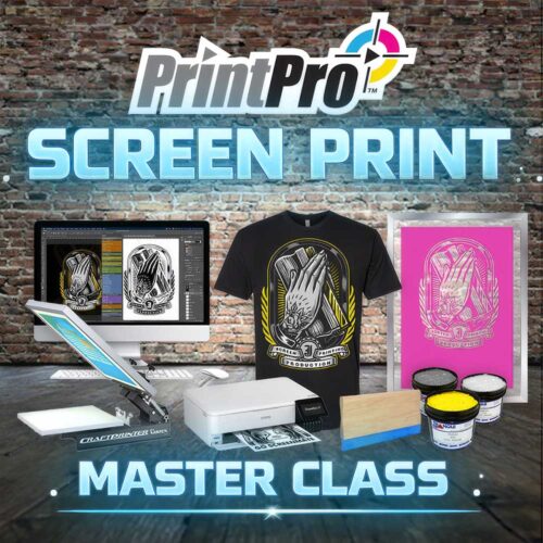 PrintPro Screen Print MasterClass Course. Learn how to Master Screen Printing.