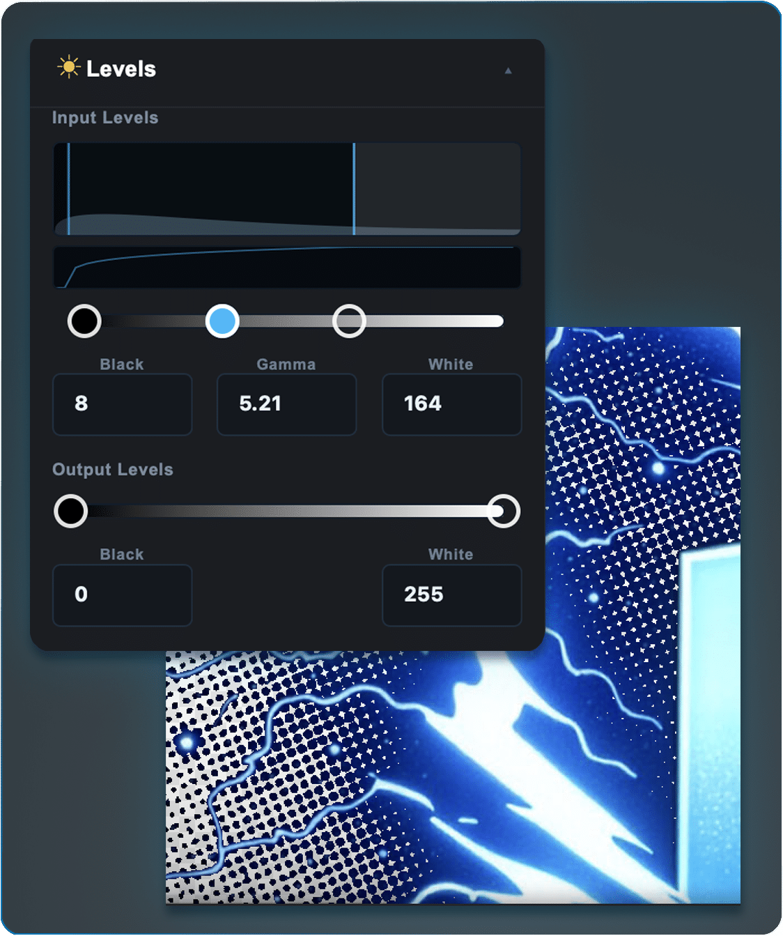 Photoshop plugin for DTF and DTG separations with live preview and levels control