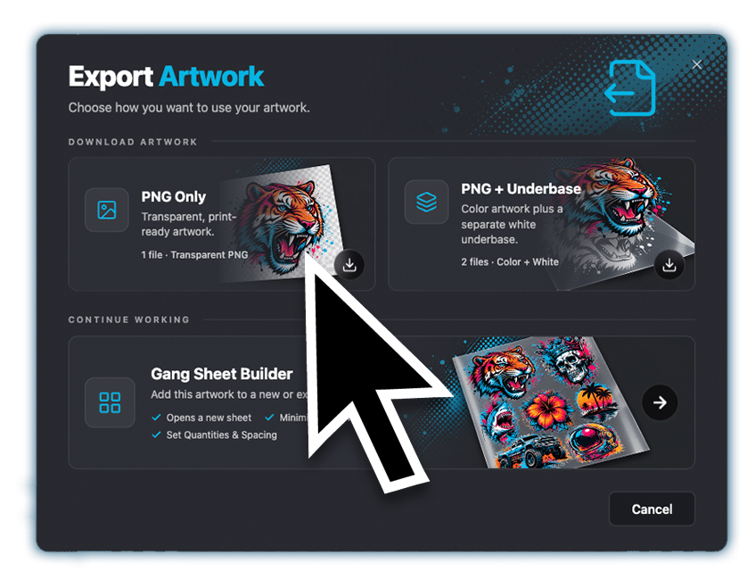 DTF artwork preparation workflow using ActionSeps DTX Live to create smooth halftones and professional print-ready files